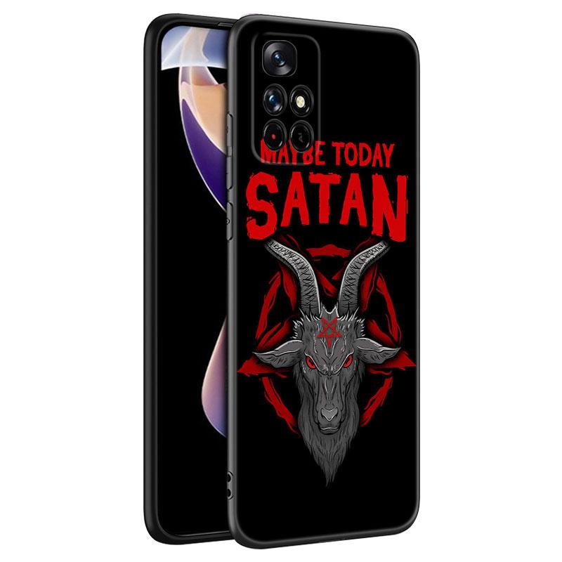 Pentagram 666 Demonic Satanic Black Silicone Phone Case For Xiaomi Redmi Note 10 11 11S 12 13 4G 8 9 11T Pro 5G + 8T 9S 10S 12S