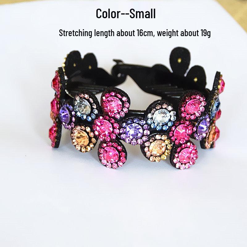 Korean Style Rhinestone Plum Blossom Hair Tie Clip