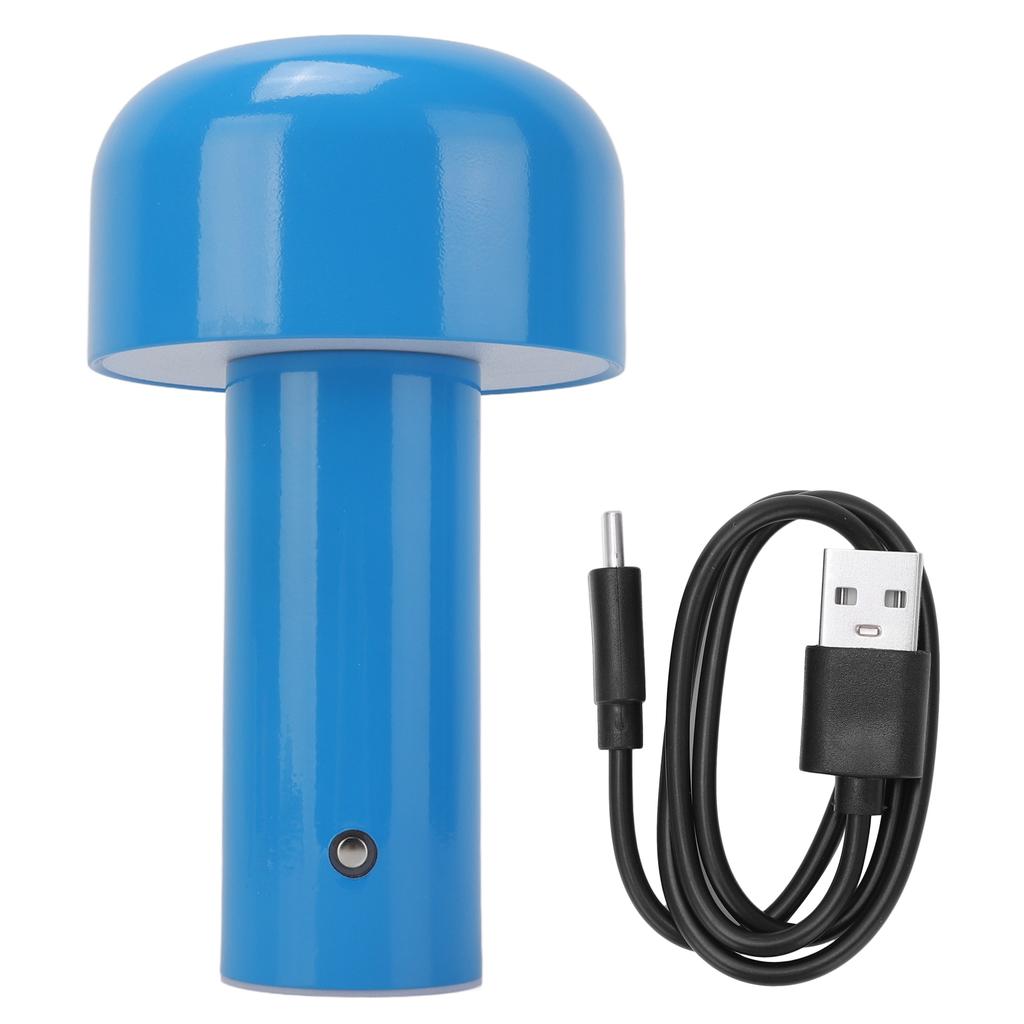 Mushroom Table Lamp 3 Color Dimming USB Charging Desk Lamp Touch Sensitive Mushroom Lamp for