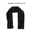 Heated Scarf Adjustable Temperature Long Heating Neck Scarf Neckwear with Pockets Black