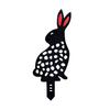 Garden Stake Black Rabbit Shape Lifelike Acrylic Garden Decorative Stake for Yard