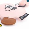 Big Eyes Leather Flower Pendant Cute Heart Pendant Keychain Kawaii Cartoon Keychain  Gift