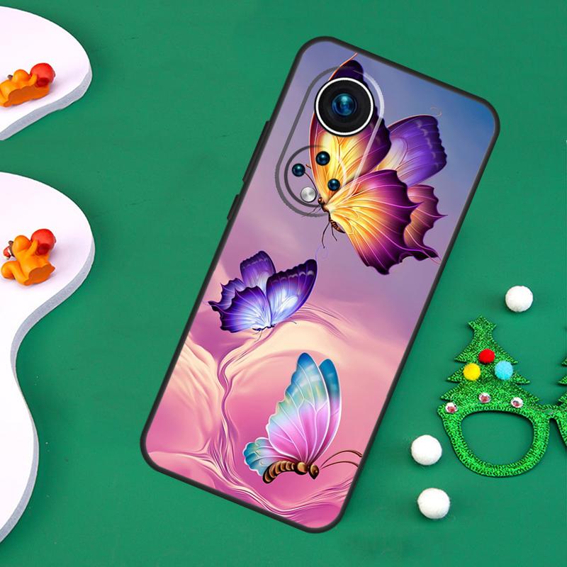 Luxury Butterfly Case For Honor 200 Pro X9c X9b X9a X8a X8b X7a X6a X8 X9 50 70 90 Magic 5 6 7 Lite Cover