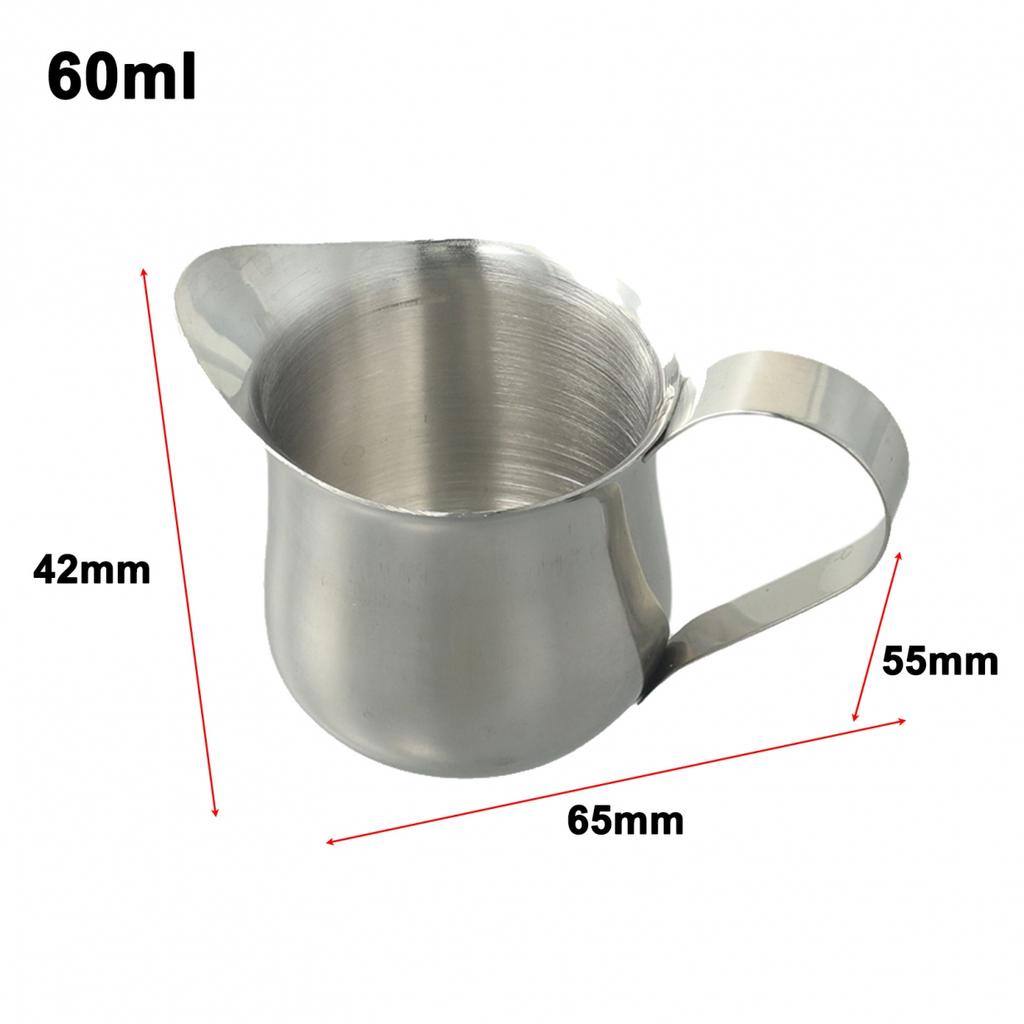 Stainless Steel Milk Frother Pitcher Jug For Latte Coffe Frothing Craft Kitchen