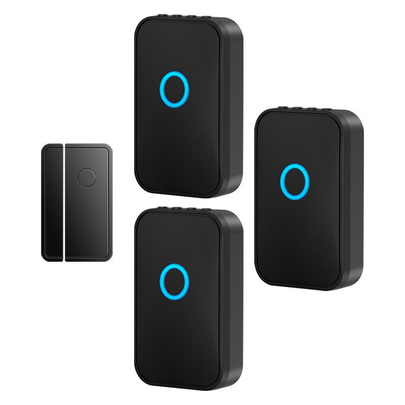 Fridge & Freezer Door Open Alert: Voice Alarm & Anti-Theft Sensor чёрный