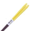 Ishida Japanese-made Frappe Chopsticks, Pentagonal, Yellow, 23cm