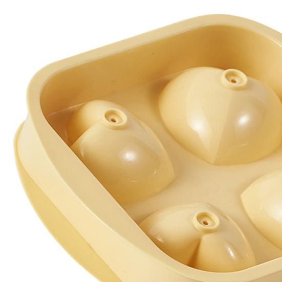 Silikonová 3D forma na led ve tvaru srdce, 4 dutiny, velký výrobník kostek ledu na whisky, koktejly, nápoje, nepřilnavý, snadno se uvolňuje, kuchyň