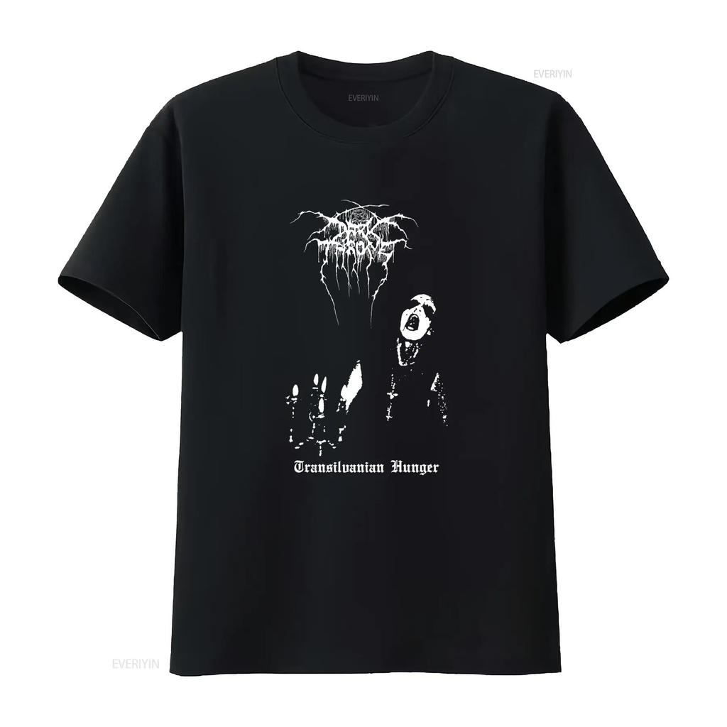 Transilvanian Hunger Darkthrone Album Black Metal Maglietta Spedizione Veloce USA vintage Lavata uomo Alla moda streetwear Traspirante
