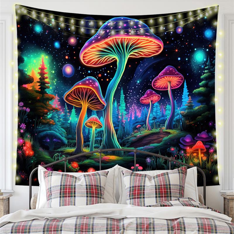 Nordic Nature Forest Landscape Mew Tapestry Background Cloth  HD Hanging Cloth Tapestry Home Decor
