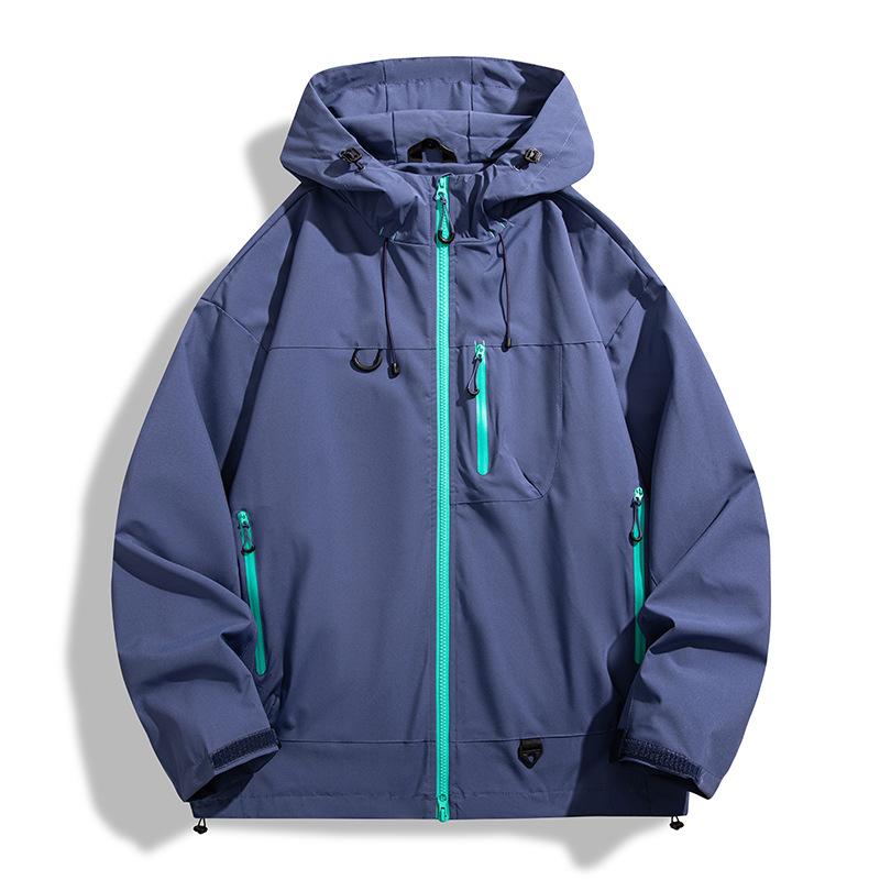 Hooded New Top Jacket Outdoor Three-proof Jacket Spring and Autumn
