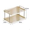 Bathroom Organizer Fruit Cakes Stand 2 Tiers Buffet Snacks Serving Trays Coffee Table Stands for