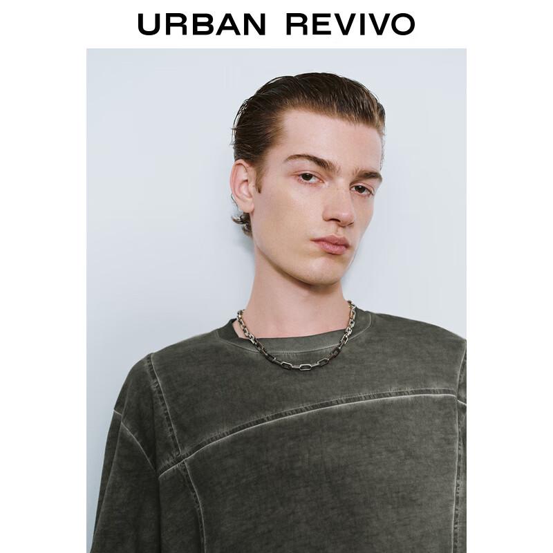 UR 2025 Men's Deconstructed Crew Neck Long Sleeve T-Shirt