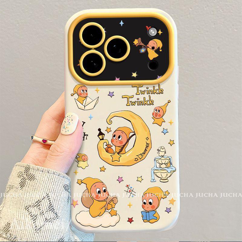Applicable to iphone11 mobile phone case cartoon new apple 11promax cute 11 heat dissipation moon star person