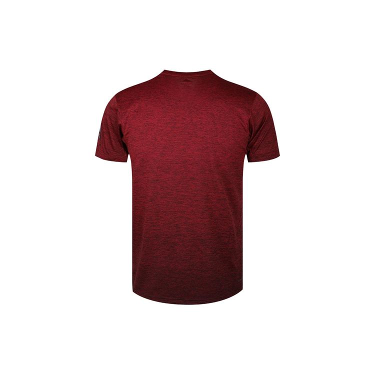 adidas Training Sports Short Sleeve T-Shirt Men Tops Burgundy EC1090