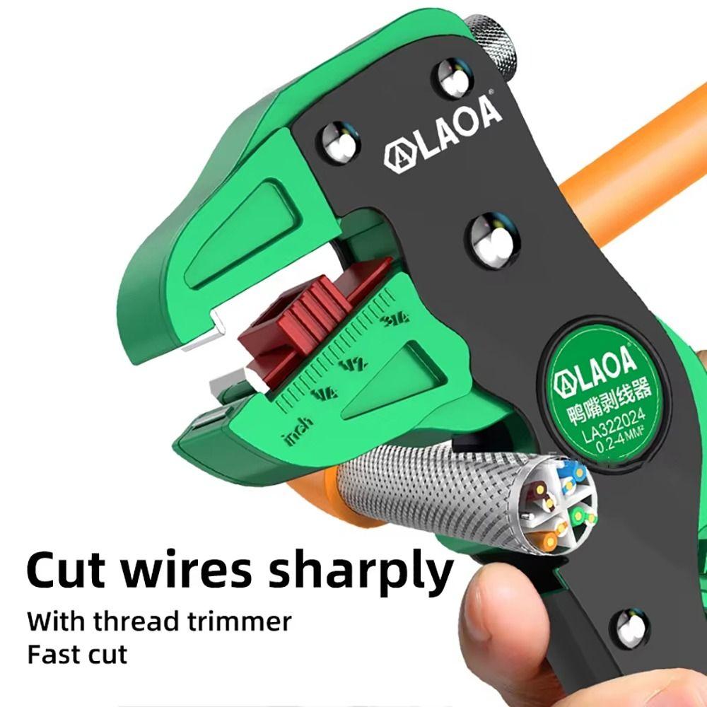 1Pcs LA322024 Electrician Pliers Flat Wire Duckbill Stripping Tool New Cable Cutting Nippers