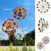 3D Blume 3D Kugel Blumenstäbe Rustikale Außendekoration Gartenskulpturen Terrassenrasen Kunsthandwerk