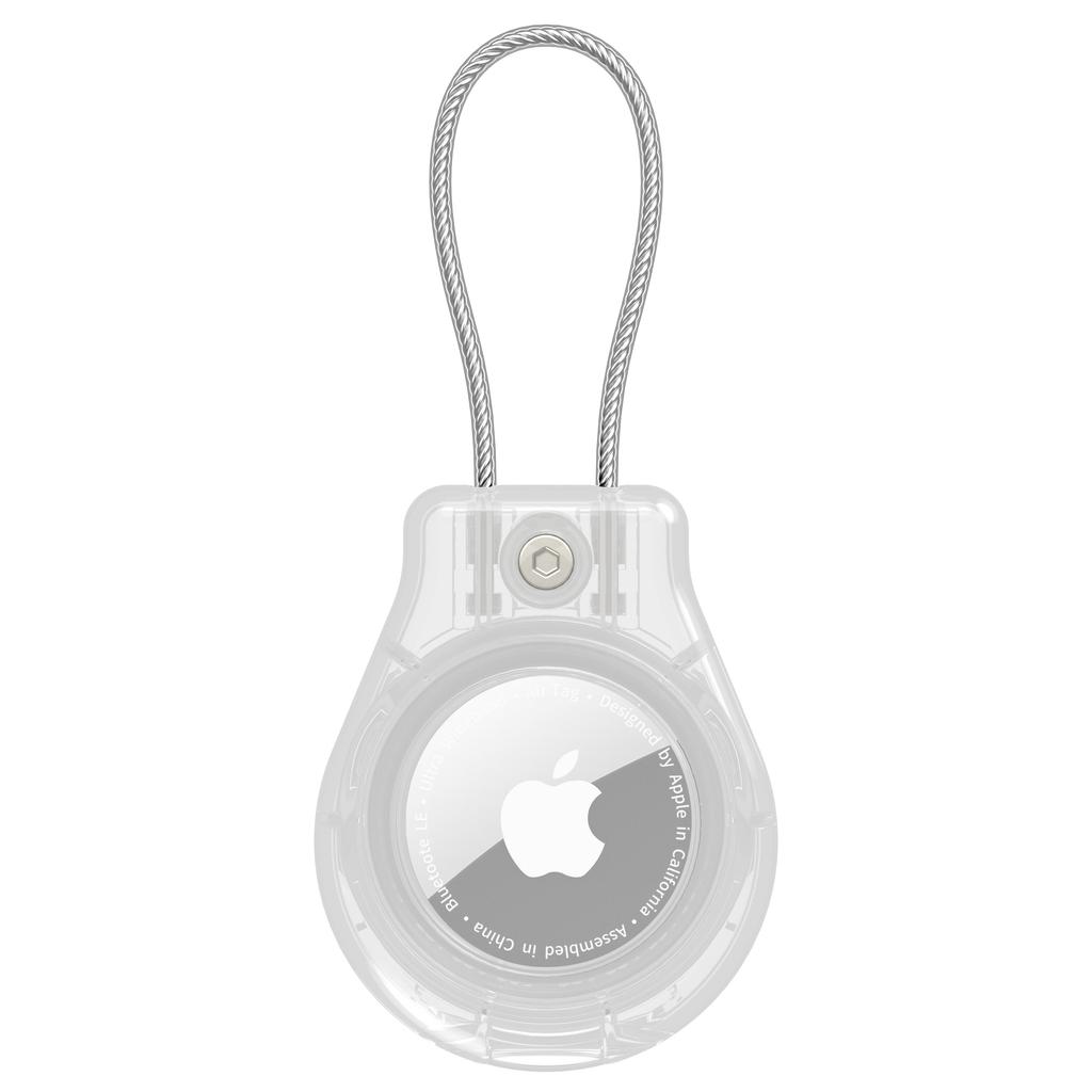 CP22 For Apple AirTag Case Bluetooth-compatible Locator Waterproof PC Protective Cover with Metal Strap