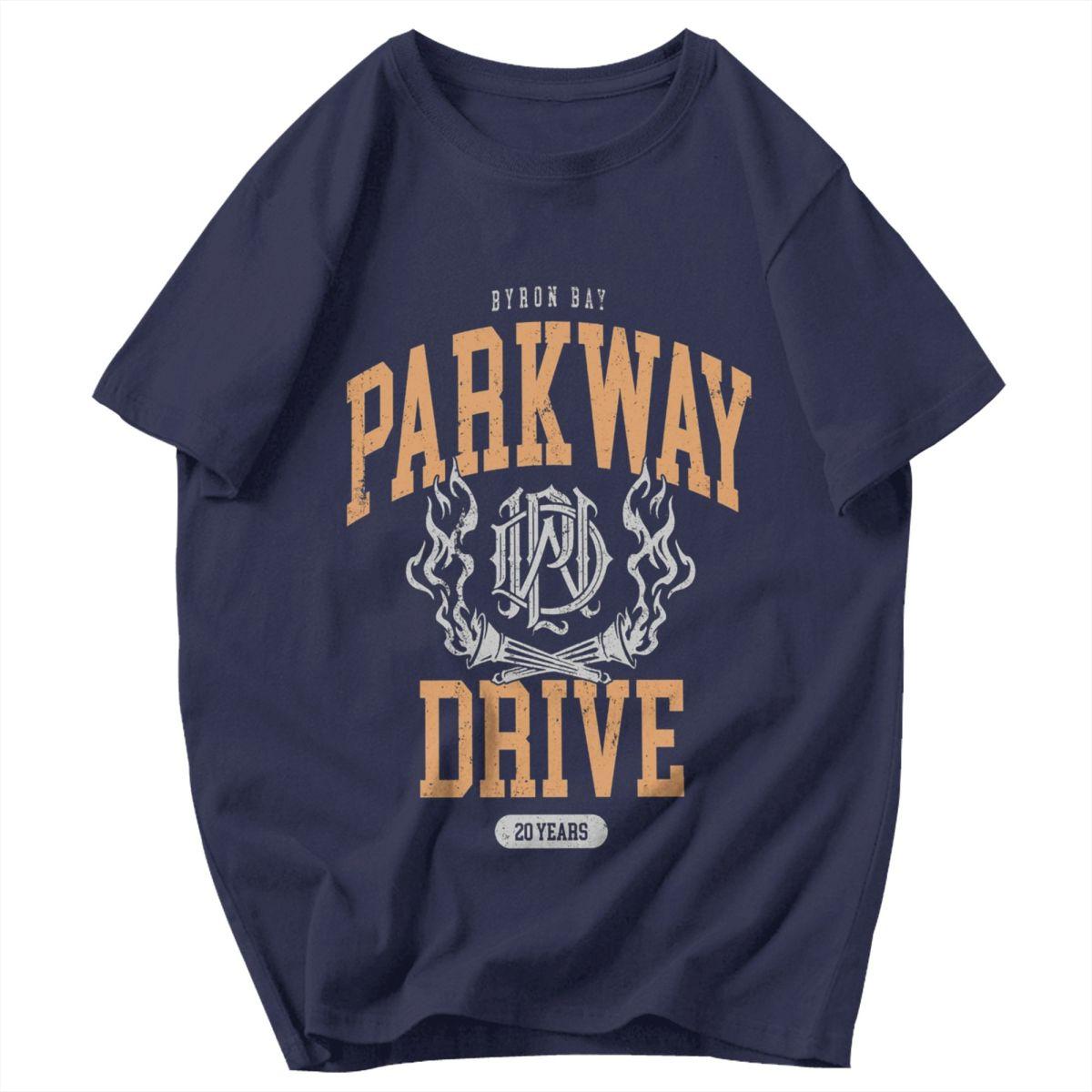 

Men T Shirt Parkway Drive 20 Year Anniversary Europea Awesome Cotton Y2K Graphic Short Sleeve Unisex Clothing T Shirts 4XL