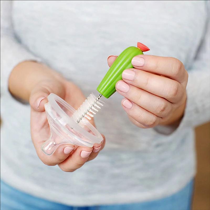 4Pcs Cactus Modelagem Cozinha Escova Conjunto Prato Vegetal Garrafa Pote Escova Escova De Limpeza Copo De Vidro Lavagem Cozinha Ferramenta De Limpeza