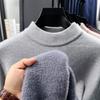 Men's Half High Collar Thicken Knitwear Winter Arrival Warm Anti Pilling Sweater Fashion Menswear