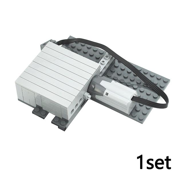 DIY Building Blocks Train Variable Track Switch Motorized Remote Controlled Power Functions Bricks MOC Set Replaced Rocker Leduo