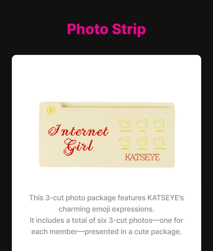Official KATSEYE 'Internet Girl' Photo Strip - Y2K Aesthetic Collectible