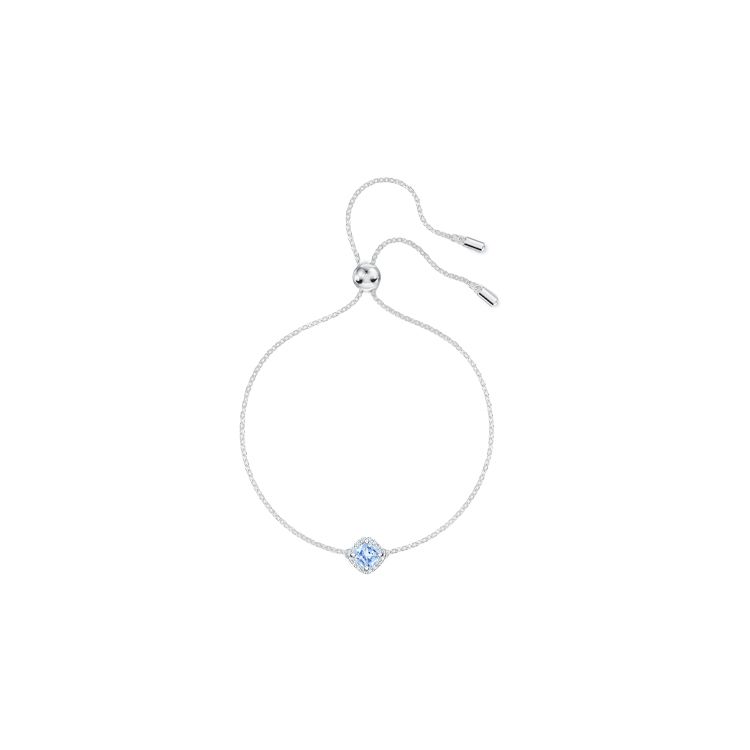 Swarovski Angelic Adjustable Rhodium-Plated Alloy Bracelet Women Bracelet Blue 5567933