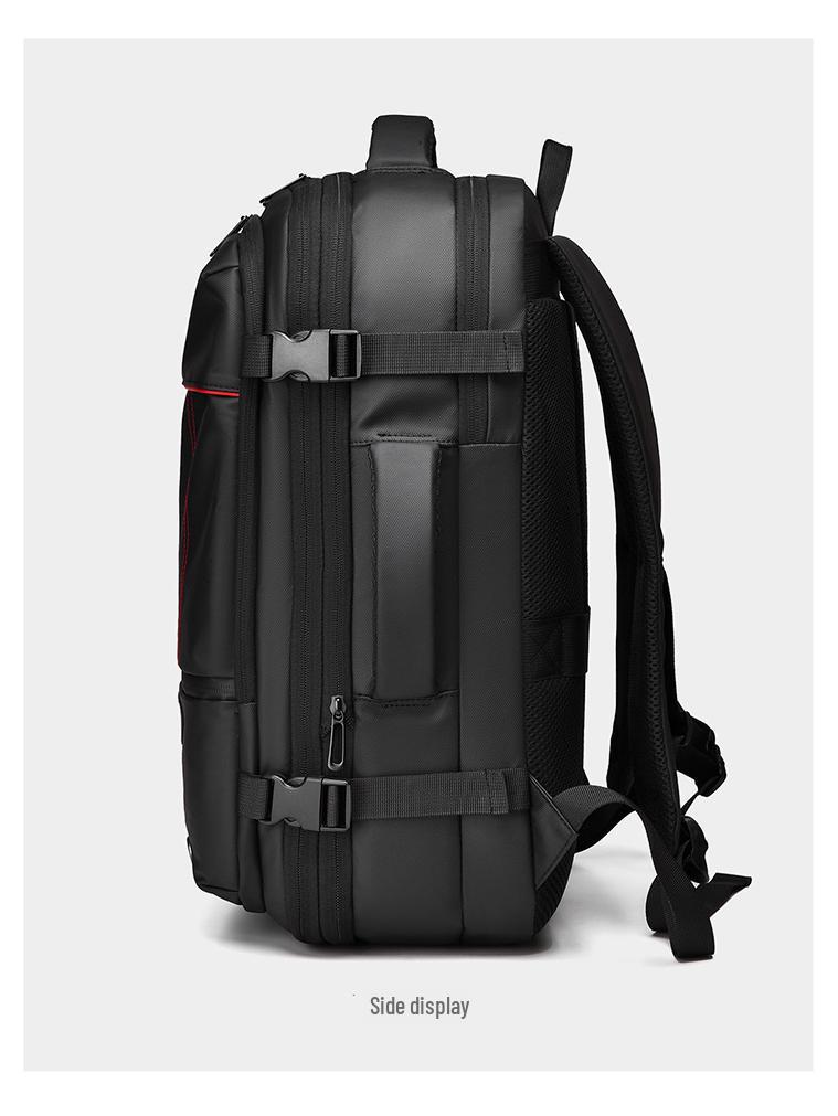 Men's Expandable Business Travel Backpack - Large Capacity & Multifunctional Vacuum Compression Design