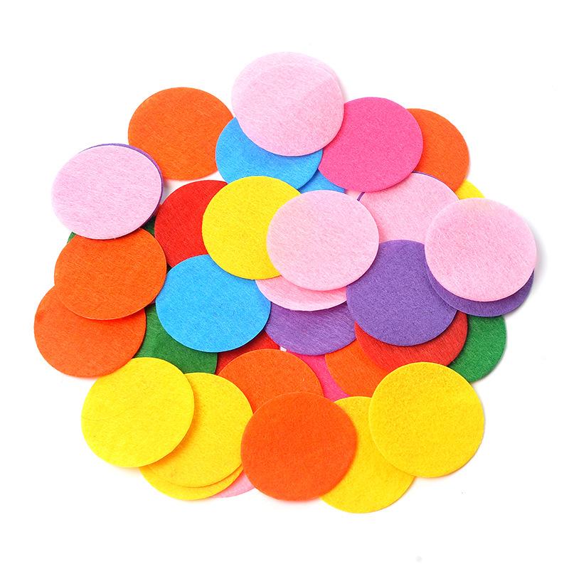 DIY Headwear Spacer Circles: Black & White 2.5cm/5.5cm Non-woven Felt