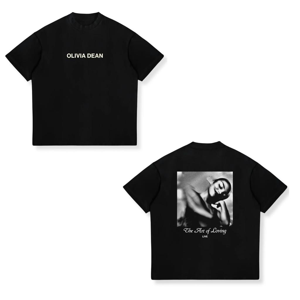 Uk Singer Olivia Dean Merch 2026 Unisex Tshirt Unisex Short Sleeve Tops Fashion Tee Clothes Causal Y2K Tops Cotton