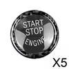 Car Styling Engine Start Stop Button Sticker Cover Ring Set for BMW 320i Z4 E89 E90 E92 E93 Carbon Fiber ABS