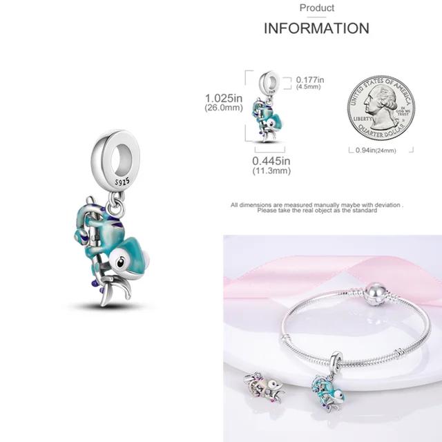 Charms Fit Original Bracelet Real S925 Sterling Silver Beads Luminou Pendants Firefly Ocean Series Dangle Fine Jewelry