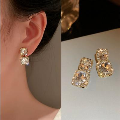 Eleganti Orecchini Pendenti in Zircone Moda Coreana per Donna Ragazza Regalo Gioielli Ingrosso