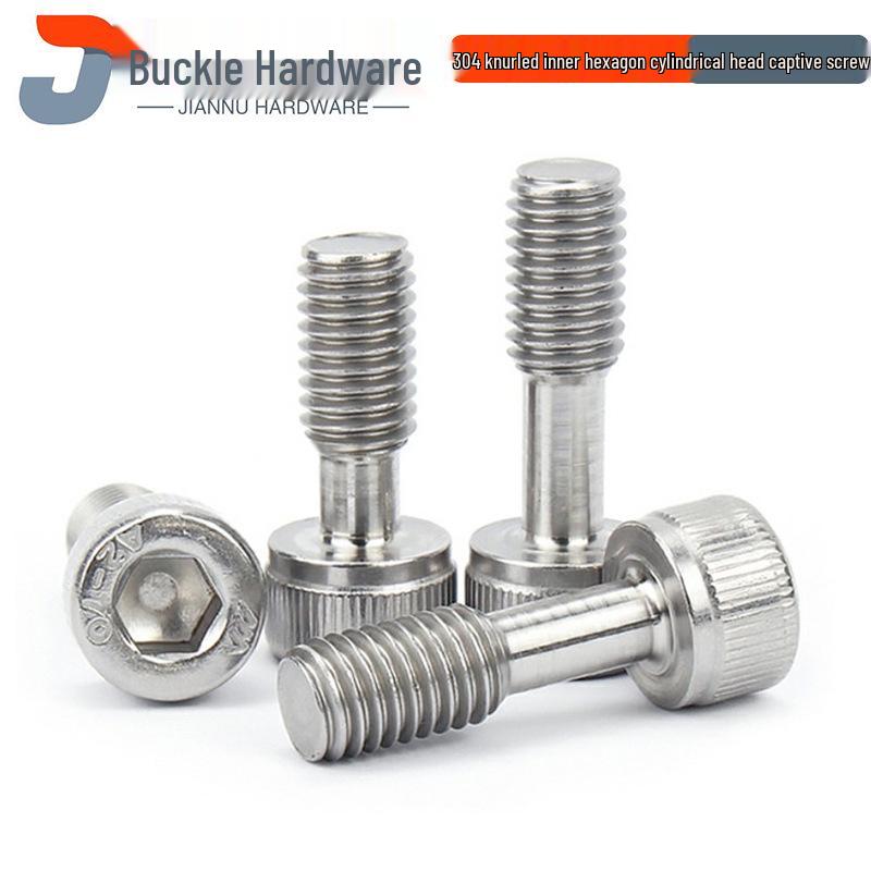 

304 Stainless Steel DIN912 Hex Socket Head Cap Screws Non-Removable Knurled M5*10 (0.2) 1000 pcs/box