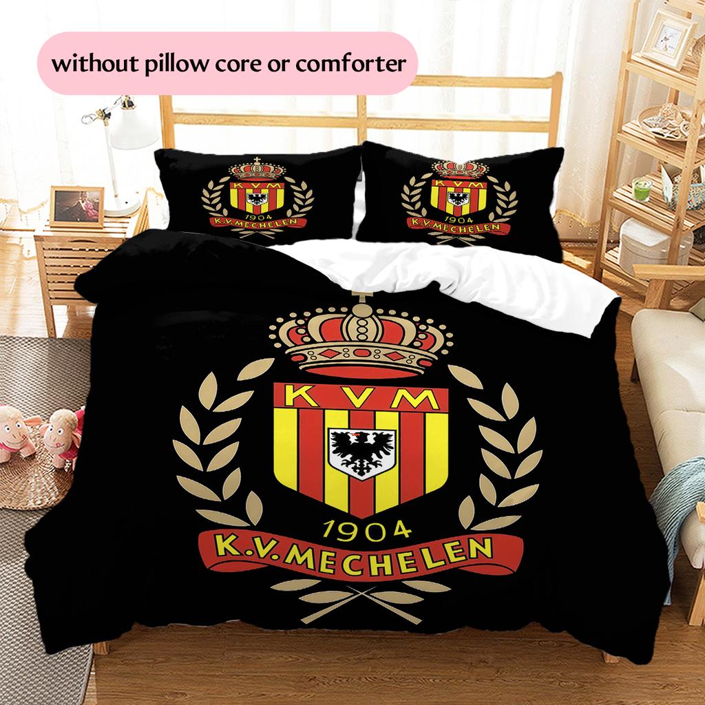 KV Mechelen Pattern Bedding Home Decoration Birthday Gift (1 * Duvet Cover + 2 * Pillowcase, Without Core)