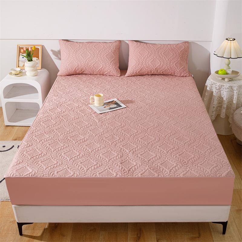 Waterproof Laminated Cotton Bed Hat Diaper Sheet Simmons Mattress Protector Non-slip Dust Bed Cover