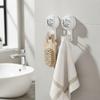 Overdoor Towel Hook with Rotating Suction Cup No Drill for Bathroom Storage
