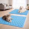 Breathable Cat-shaped Cooling Mat Washable Ice Silk Blanket  For Cat Small Medium Dogs