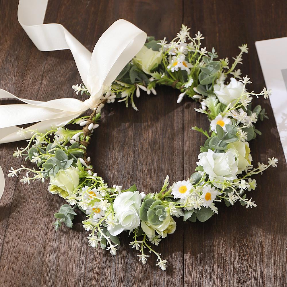 

1Pcs 20CM Rose Artificial Flowers Garland for Wedding Wall Decoration Bride Home Decor Fake Flowers DIY Wreath Gifts Accessories