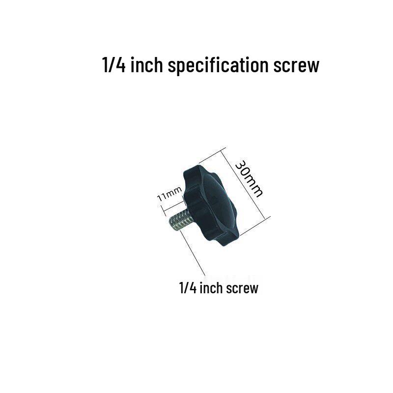 Live Broadcast Tripod Accessory: Rubber Head Screw Nut Handle, M5 Hand-Tightening Plastic Screw