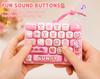 Cute Cartoon Mini Keyboard Fidget Toy With Kawaii Animal Prints And Portable Lanyard For Backpack Decor Kids Birthday Gifts