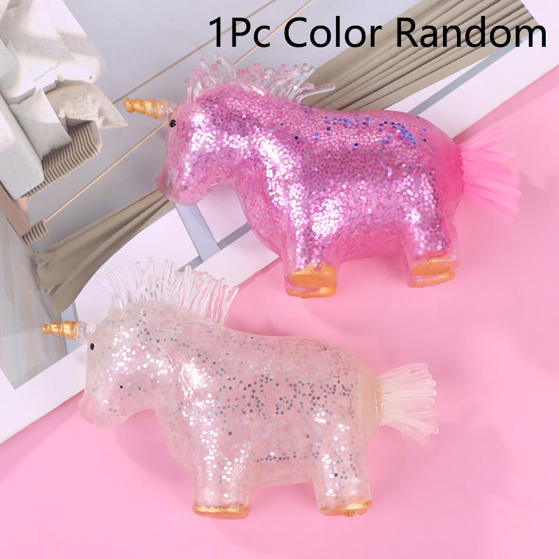 

Игрушка-антистресс, улучшающая настроение, игрушка для сжимания, снятие стресса и тревоги, игрушка-шар-единорог, красочный гель-вода