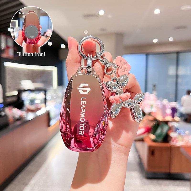 Leapmotor T03/S01 Key Case for Men & Women - Protective Car Remote Cover, 2021 Model