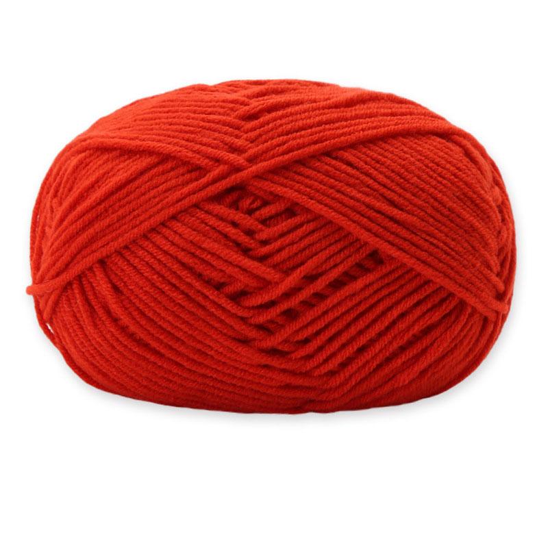 

4 Strands of 35g Combed Milk Cotton Fine Handmade DIY Production Knitted Fashionable Warm Sweater Scarf Hat Yarn Ball