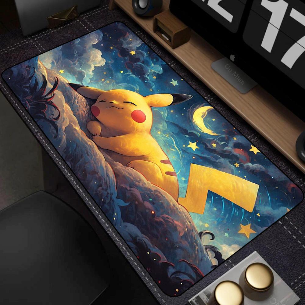Anime Pokemon Desk Mat Mousepad - Gaming Mouse Pad for Computer Desks Office Accessories Keyboard Gaming Fan Art