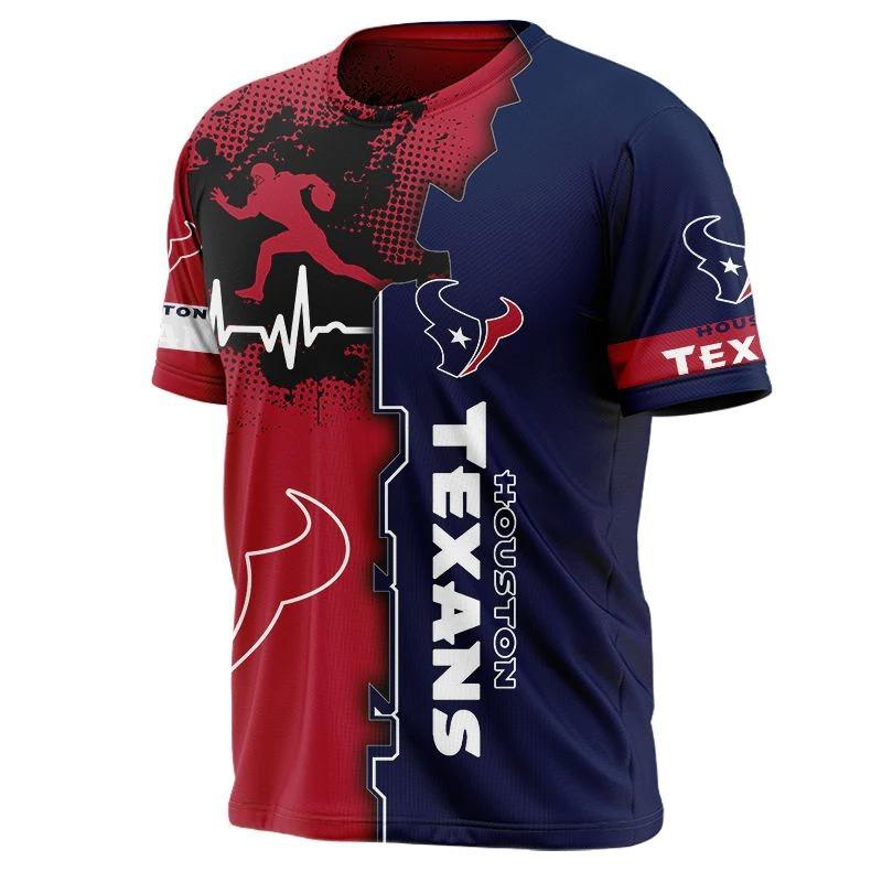 Summer Round Neck 3D Print Top Fashionable Casual Football Fan Sports Short Sleeved Men's T-shirts