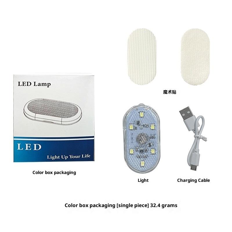 Touch Light Hand Car Roof Magic Stickers Lamp Indoor Car Lighting Night Reading Light Reading Lamp Car Interior Lights