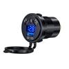 USB C Car Charger Socket 12V/24V USB C Outlet Ual 45W PD Type C & 18W 3.0 Port with LED Voltmeter