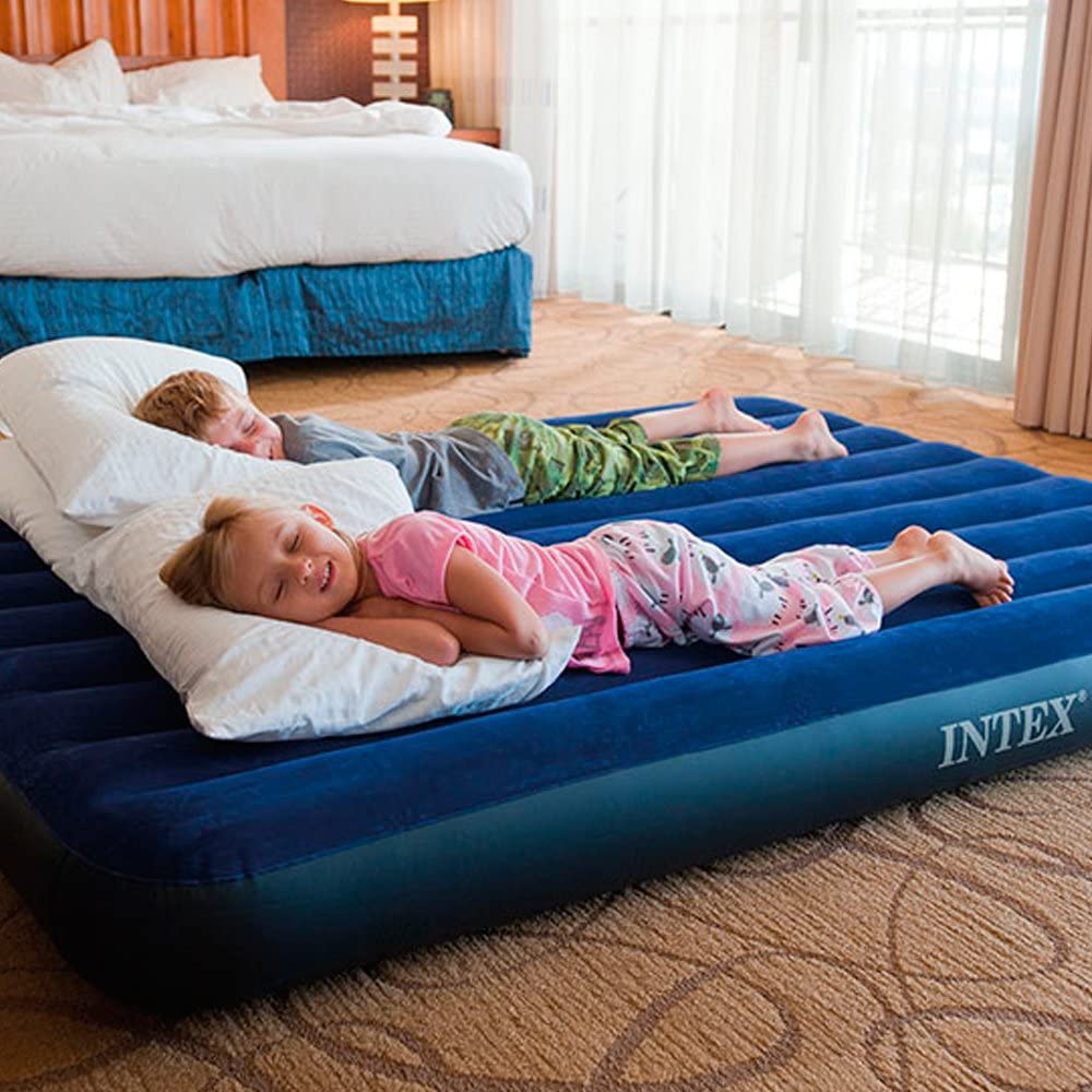 INTEX CLASSIC DOWNY Air Queen 203 X 152 X 22 Cm Japanese Bed, Size, (Product Code 68759) [Official Product]