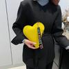 Heart Shape Pu Bag Wild Student Women Handbags Shoulder Bag Female Japanese Harajuku Diagonal Crossbody Bags For Girl Pouch